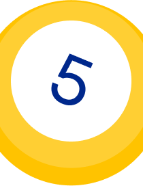 yellow animated lottery ball