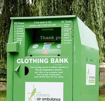 green national children's air ambulance clothing bank