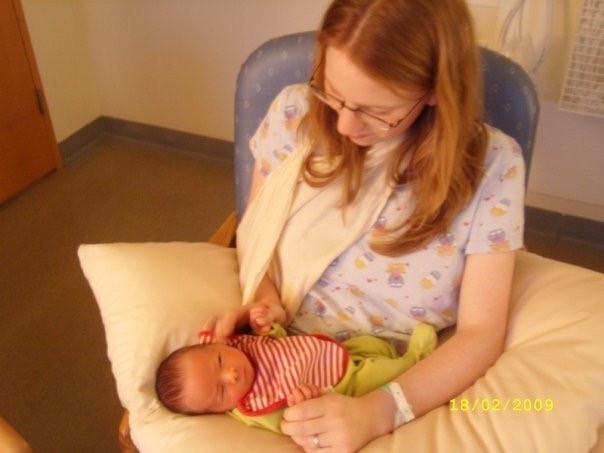 Picture of Kathy and baby Ben