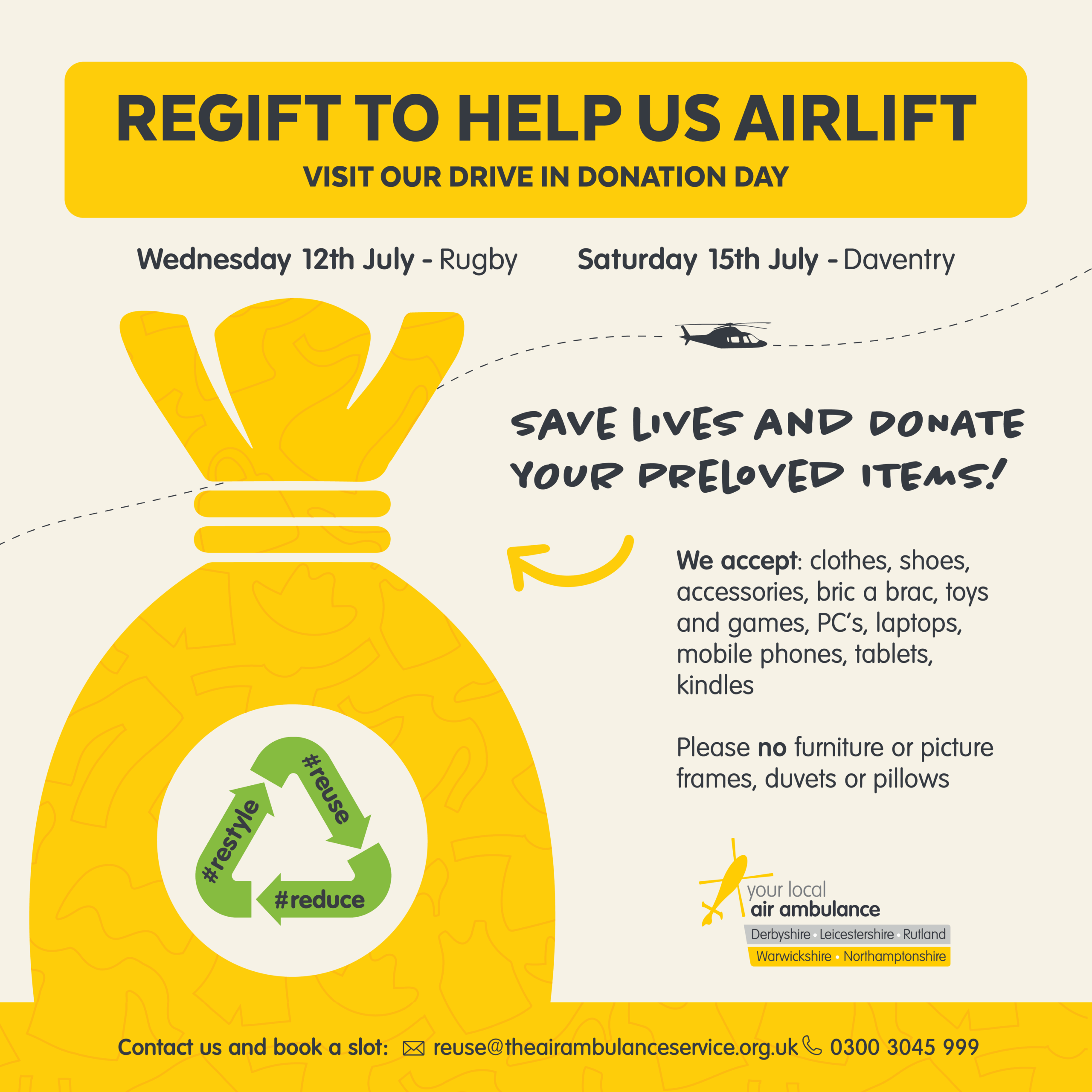Lifesaving air ambulance launches more drive-in donation days - The Air ...