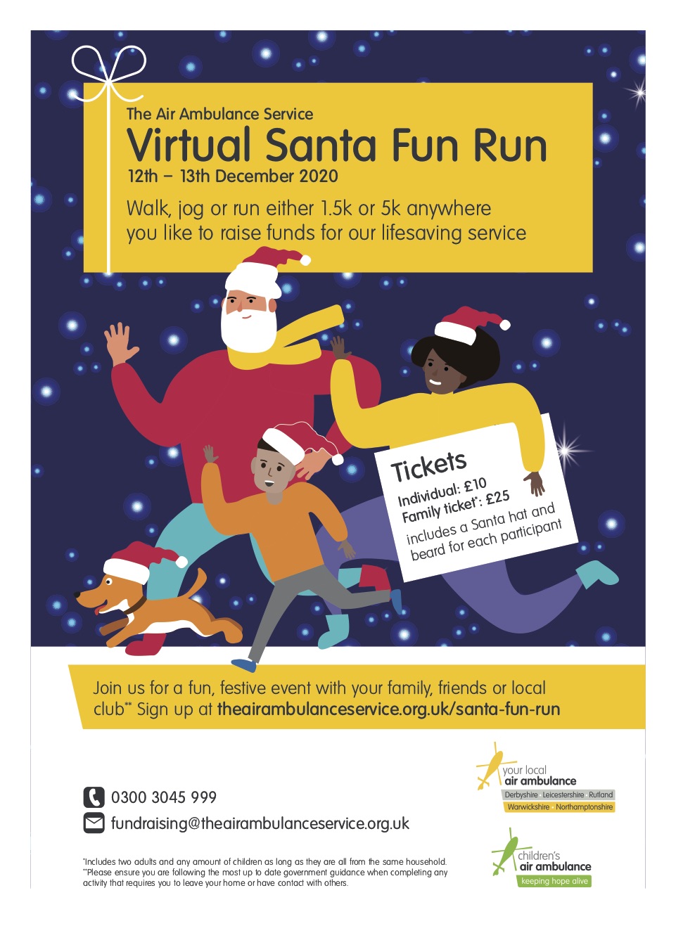 Virtual Santa Fun Run - The Air Ambulance Service