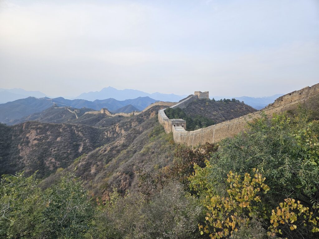 View of the Great Wall of China on Shamim's fundraising trek