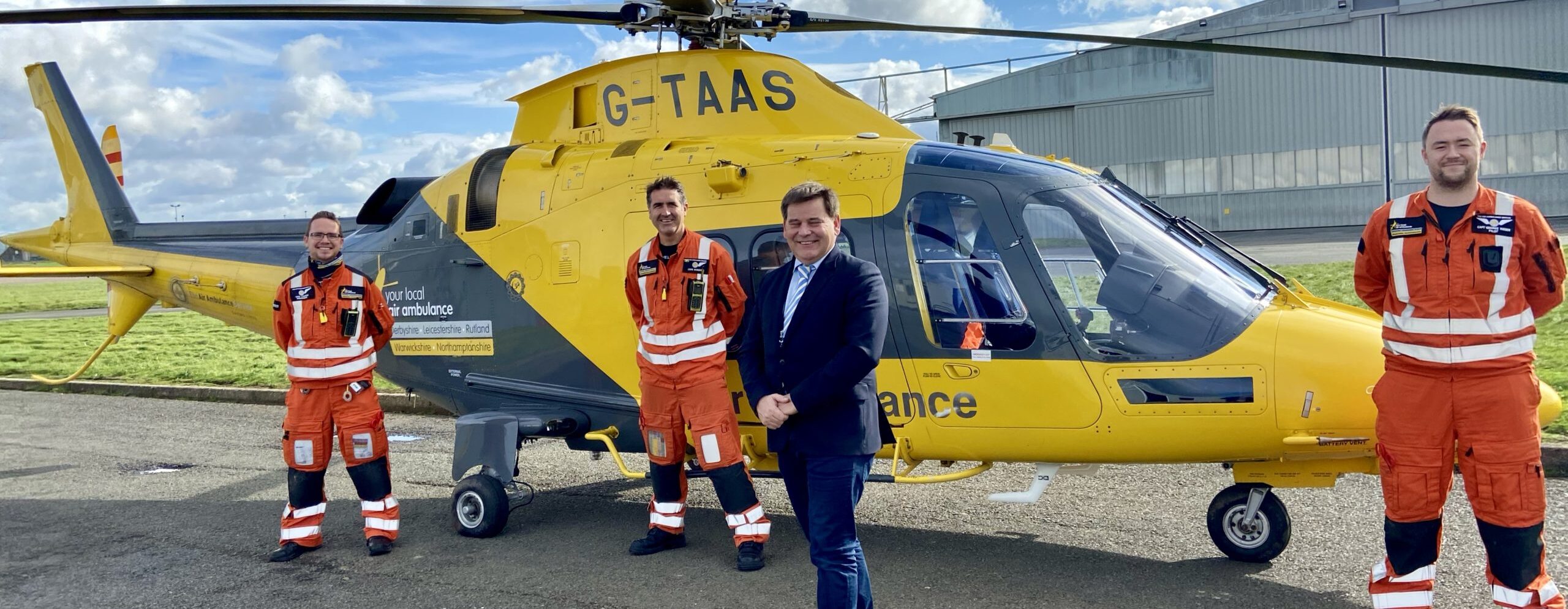 Local MP pays tribute to Leicestershire air ambulance charity for work ...