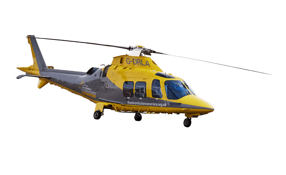 Helicopter in flight