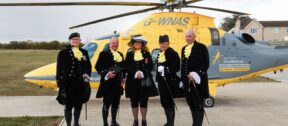 The High Sheriffs for the five counties (from L-R): Rutland - Colonel Richard Chesterfield; Northamptonshire - Jeremy Sharman; Warwickshire - Karen Lynch MBE; Leicestershire - Stephen Bryan JP; Derbyshire - Sir Richard FitzHerbert