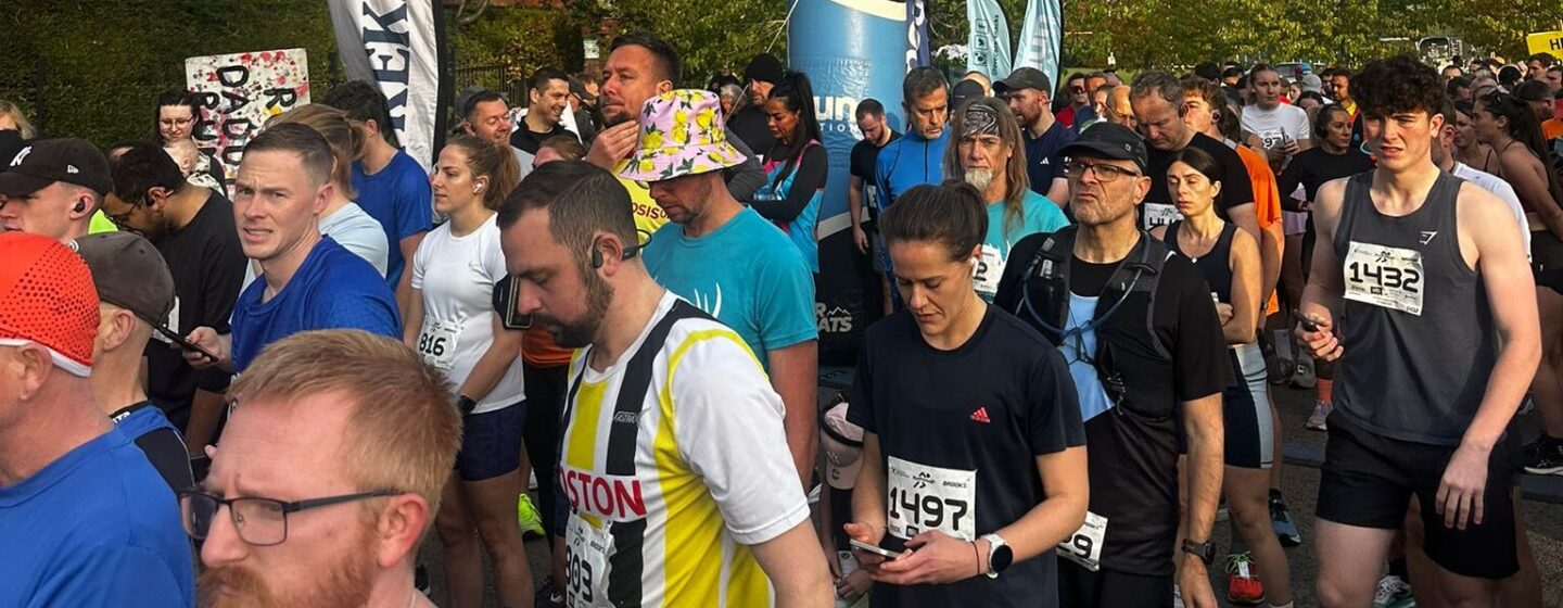 Runners at the Rugby Half Marathon