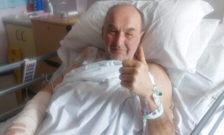 Joe in hospital