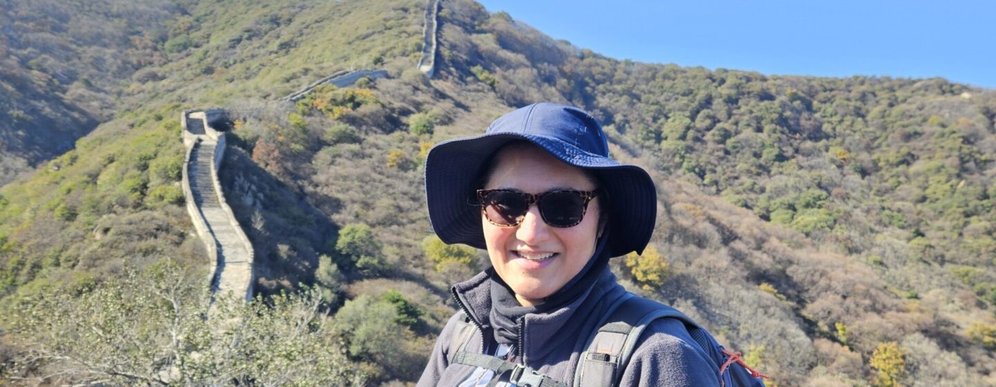 Shamim on her trek