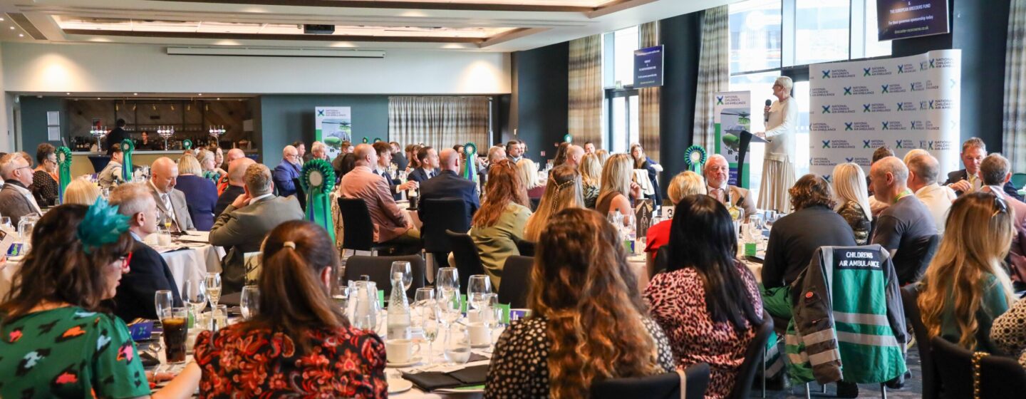CEO Peta Wilkinson addressing guests with a welcome speech