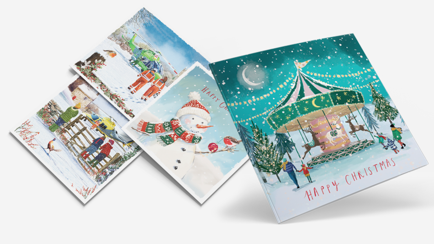 Charity Christmas Cards. Various designs. Every puchase support The Air Ambulance Service.