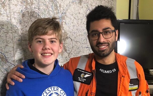 Leicestershire Schoolboy Saved by Air Ambulance