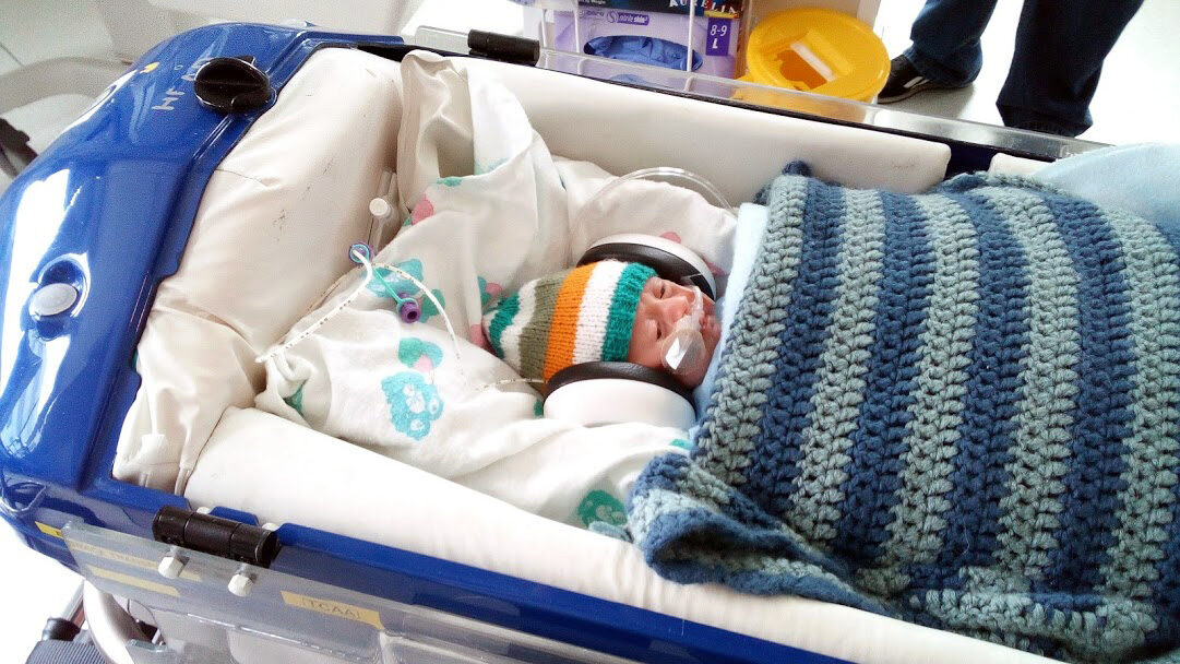 Air ambulance delivers baby Brandon home