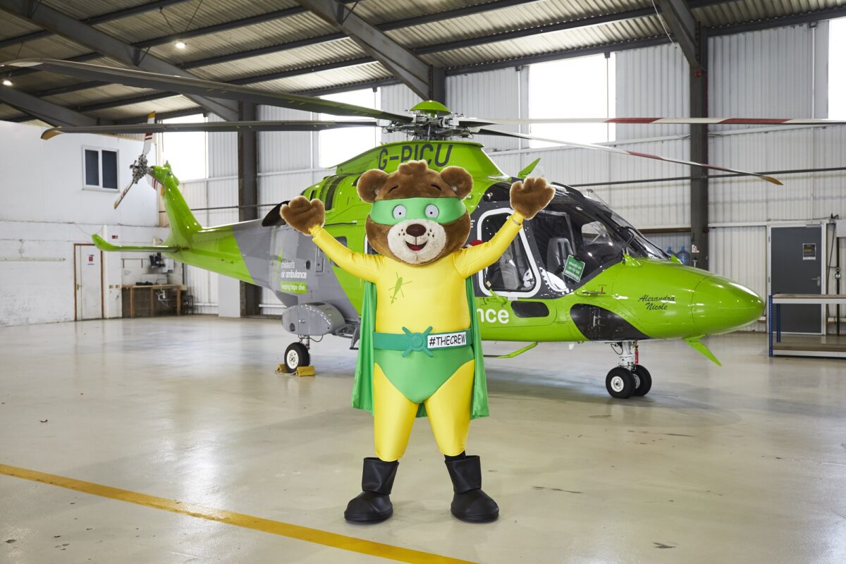 Air Ambulance mascot goes on tour!