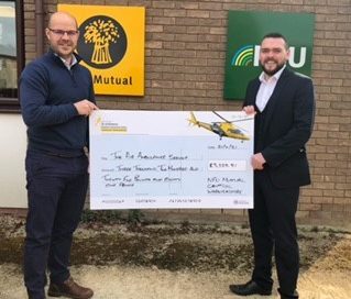 Warwickshire’s NFU Central makes generous donation to thank local lifesaving charity