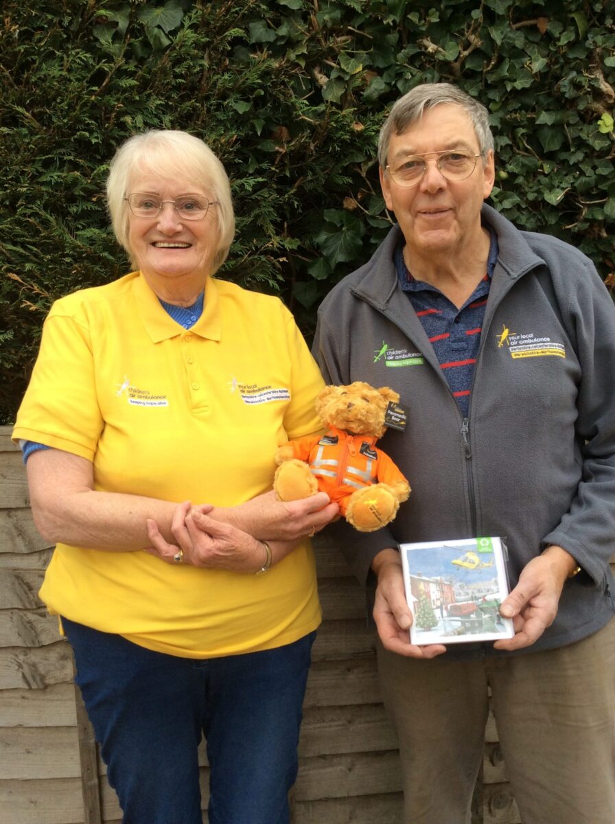 Lifesaving air ambulance charity thanks dedicated volunteering duo