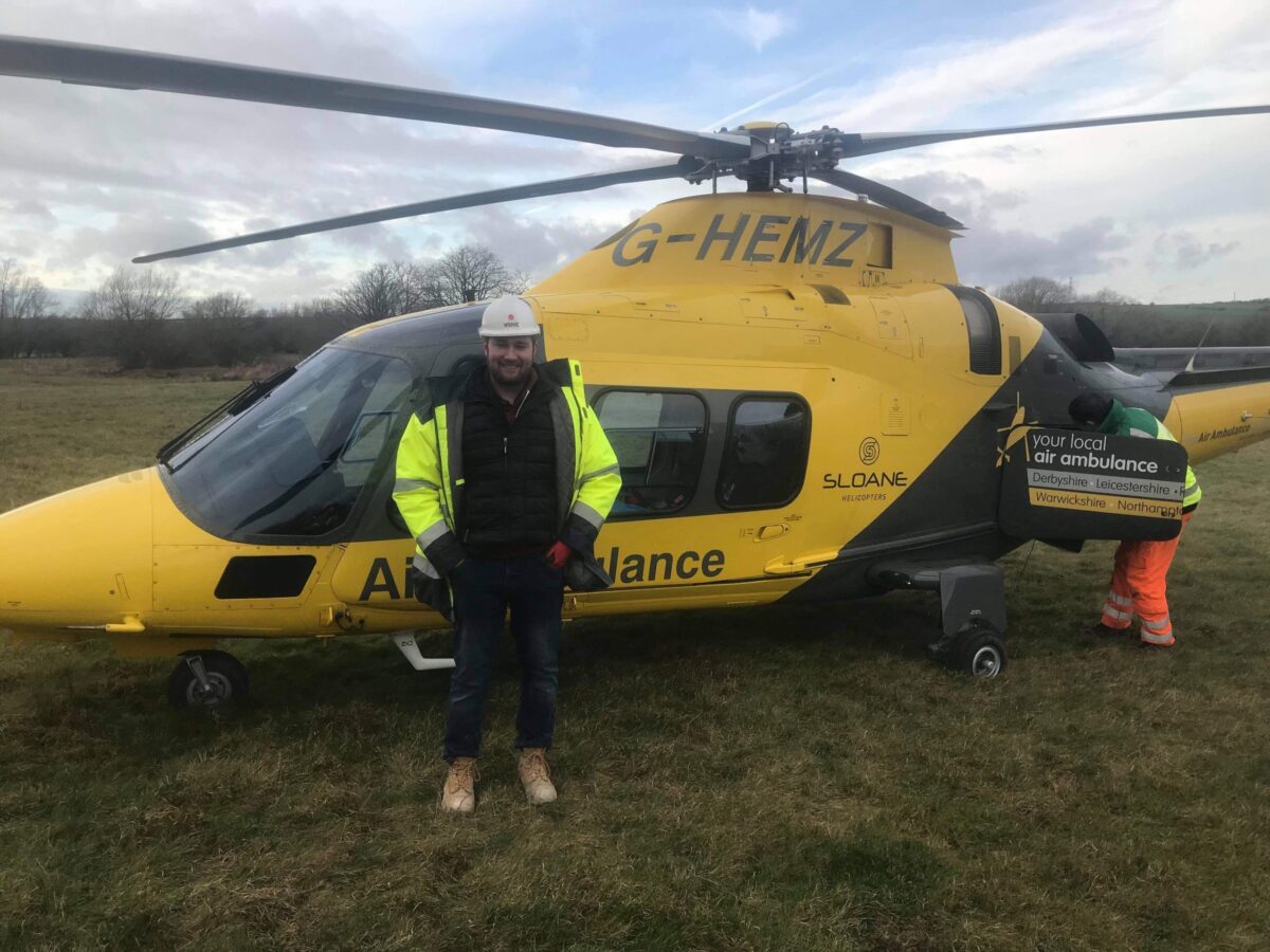Donations in memory of Corby man will fund seven lifesaving air ambulance missions