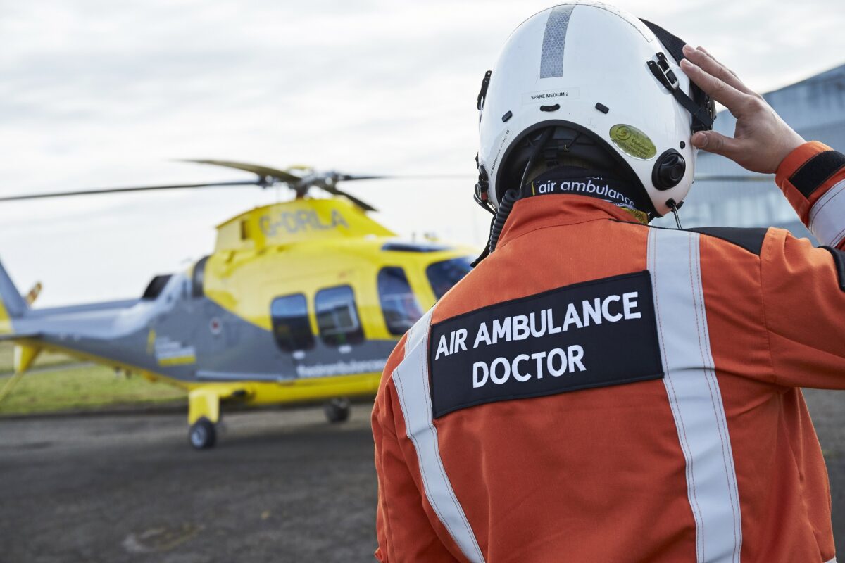 Air Ambulance doctor delivers critical care to Nottinghamshire heart attack victim