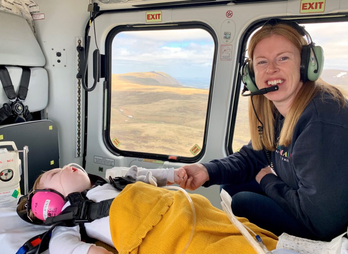 Newtonmore girl’s crucial flight is the longest distance a patient has been flown by TCAA