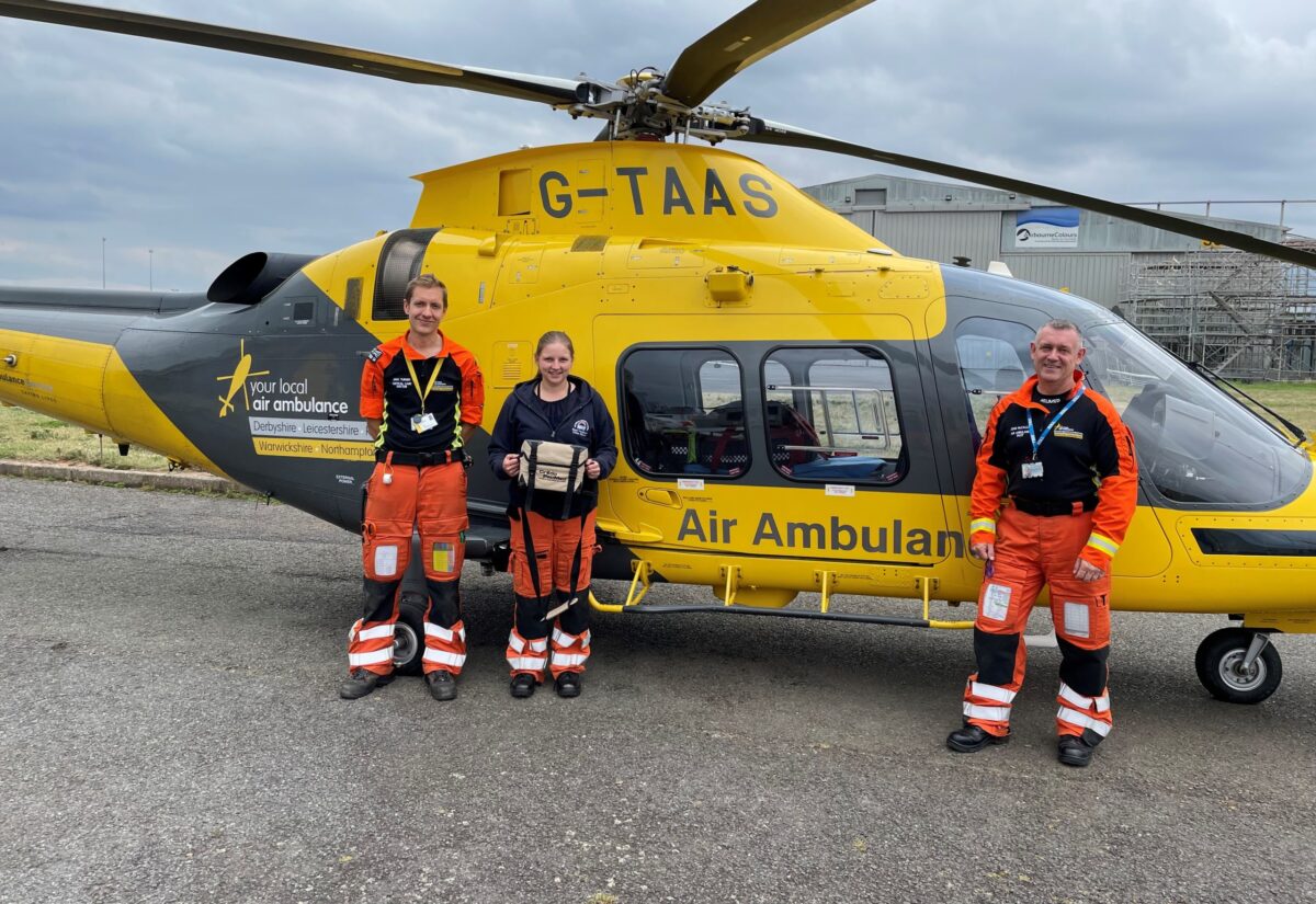 The Air Ambulance Service brings blood on board