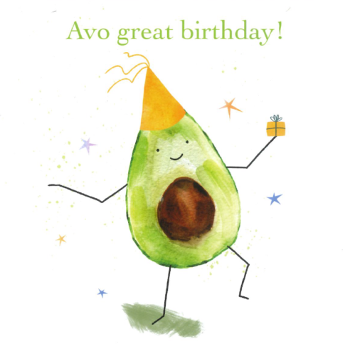 Avo Good Birthday Greetings Card