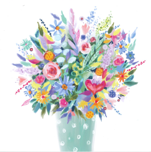 Floral Bouquet Greetings Card