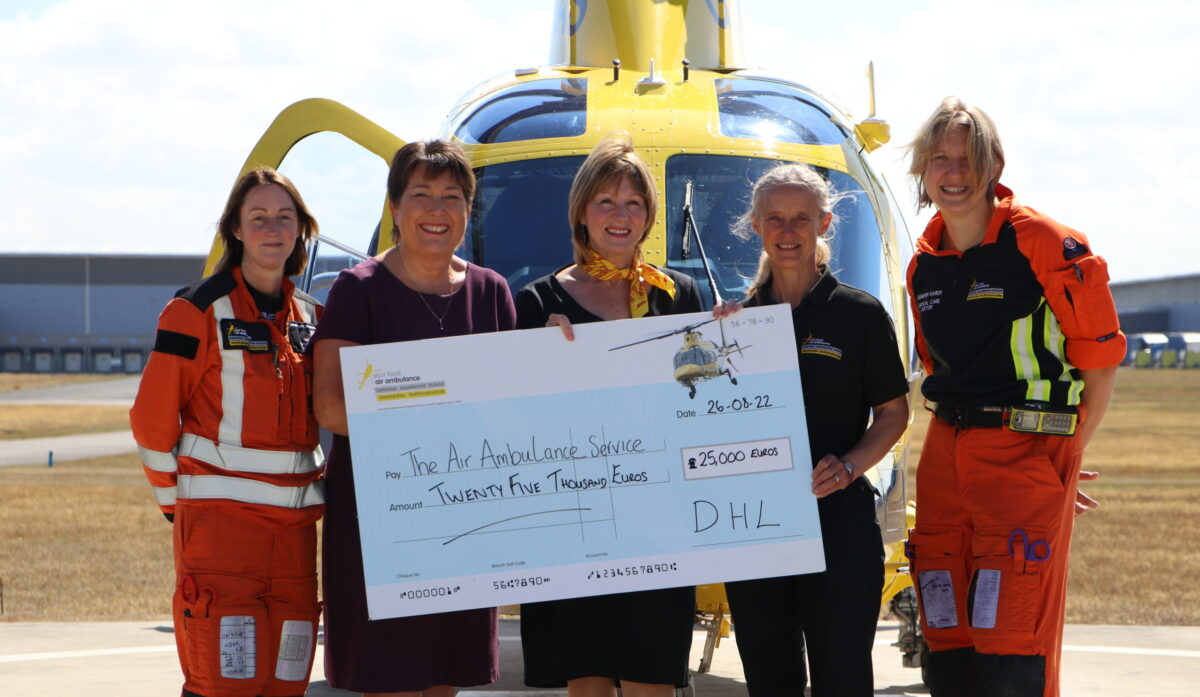 East Midlands DHL team raise over £100,000 to support lifesaving charity
