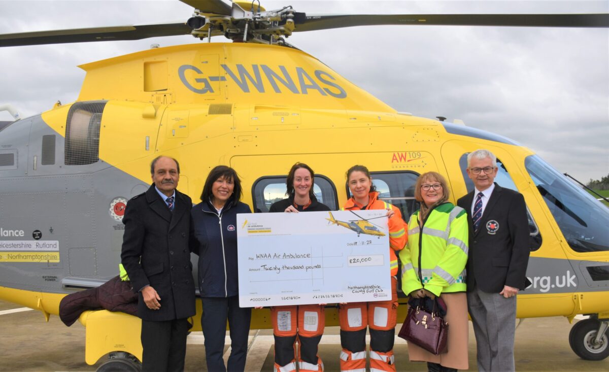 Northamptonshire County Golf Club raises an incredible £20,000 to support local lifesavers
