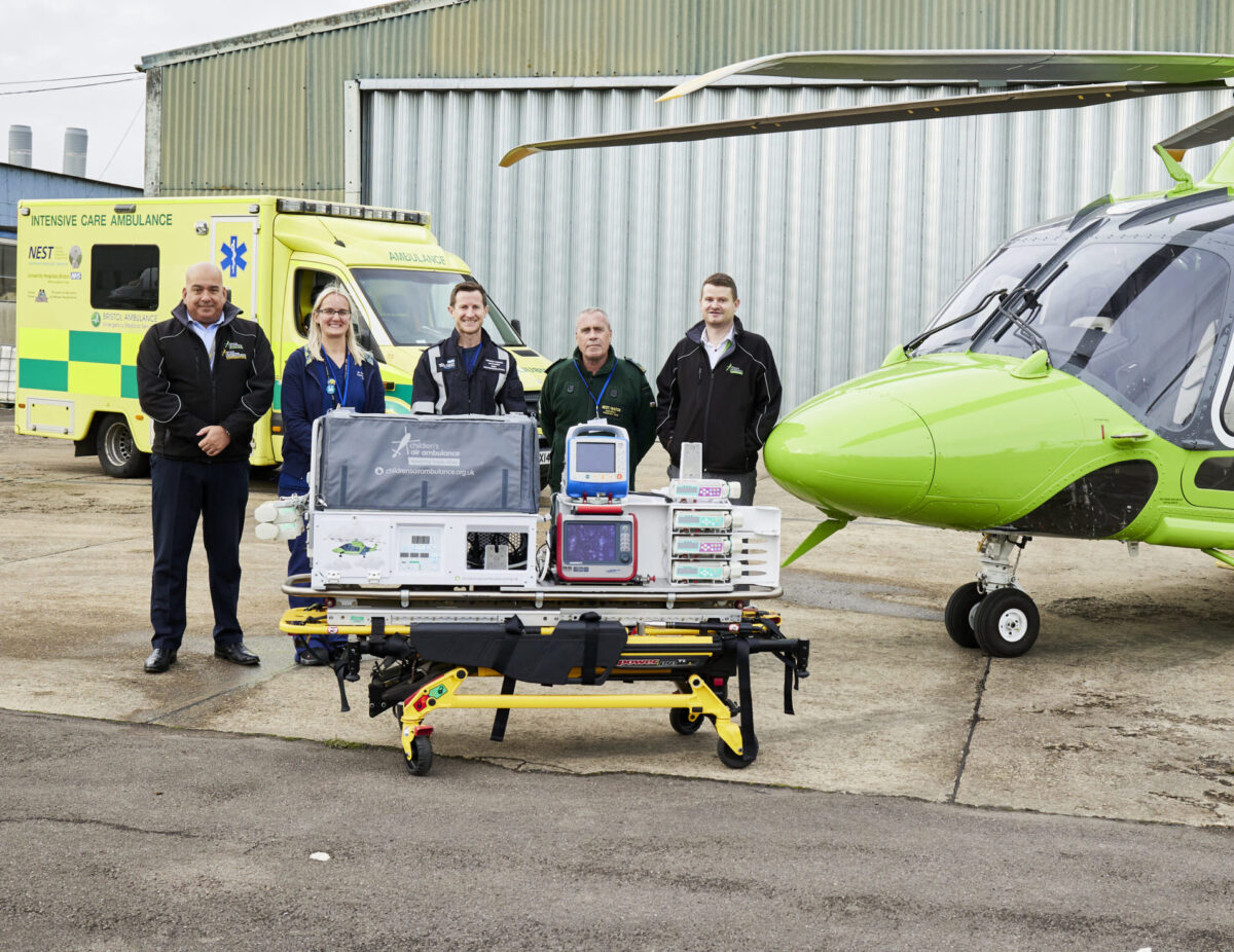 National charity and Bristol’s dedicated transport service for critically ill babies set to help save more lives with England’s first helicopter incubator