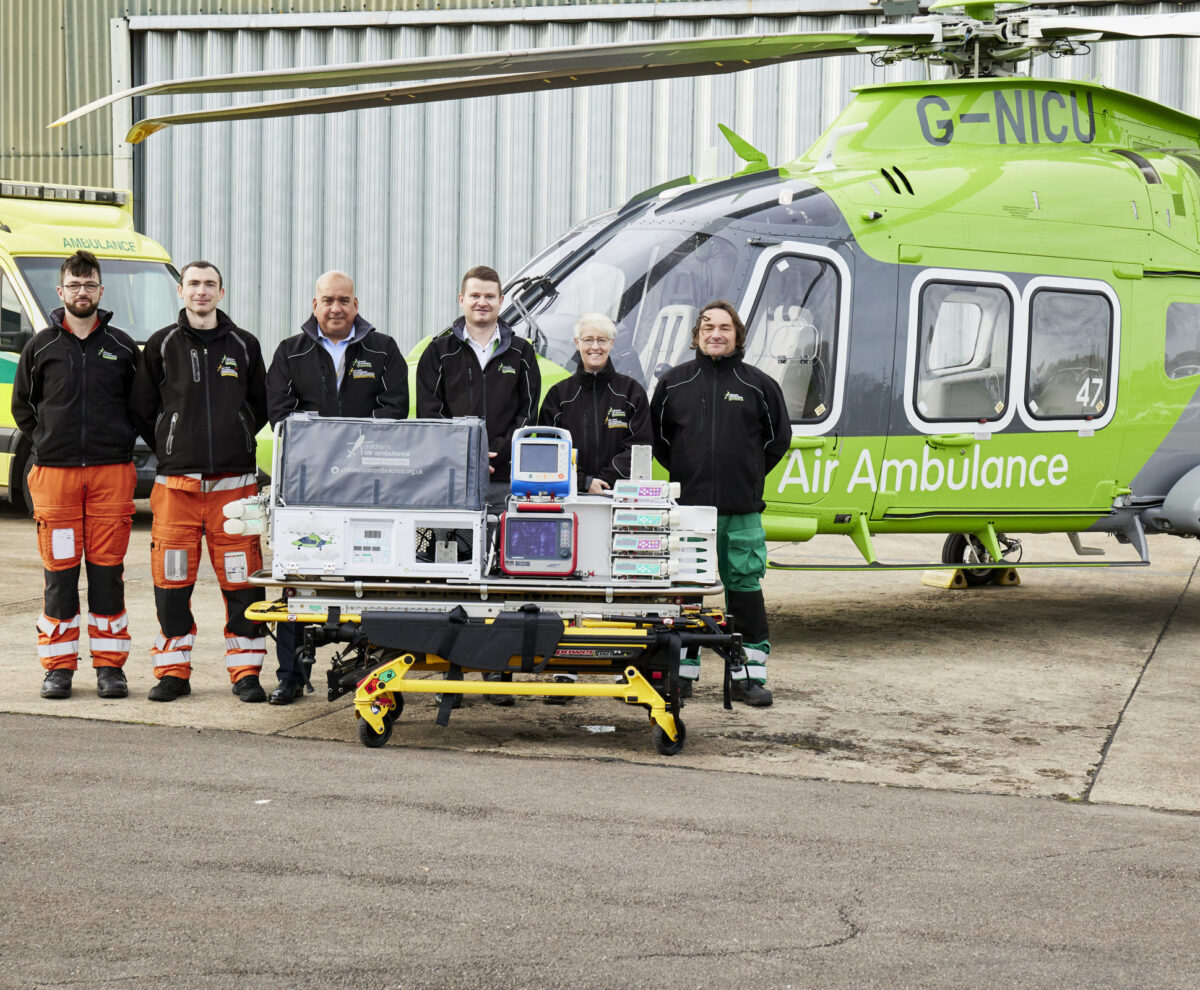 Children’s Air Ambulance set to help save more lives with England’s first helicopter incubator