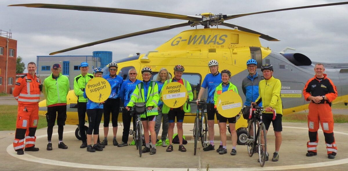 Warwickshire cyclists raise over £3,000 to support lifesaving charity