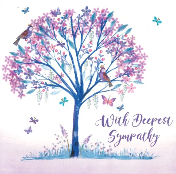 Front of Deepest Sympathy Greetings Card