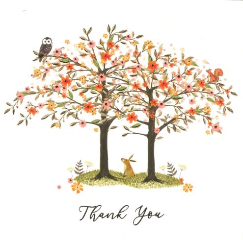 Front Of Thank You Greeting Card
