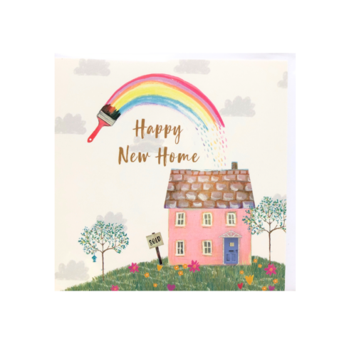 Front of Happy New Home Greetings Card