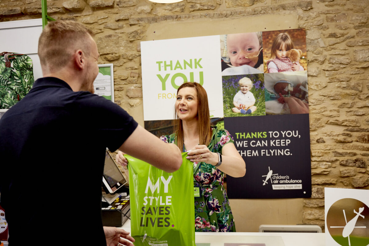 Buckinghamshire charity store celebrates funding over 100 lifesaving missions