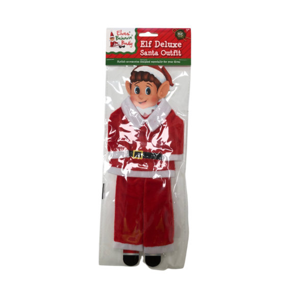 Front of elf santa outfit