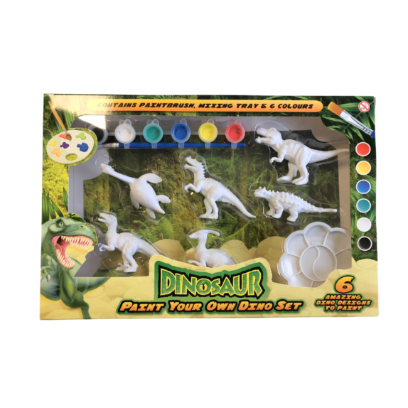 paint your own dino set