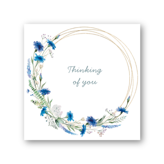 Thinking Of You Wreath Card