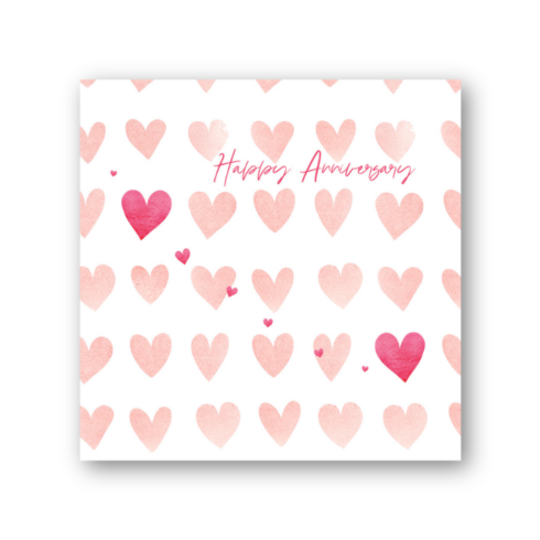 Happy Anniversary Hearts Card