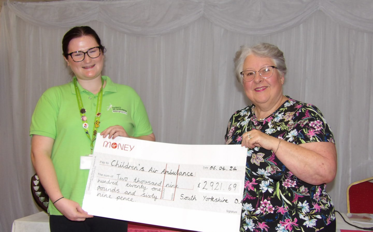 South Yorkshire District Association raise almost £3,000 to support lifesaving children’s charity