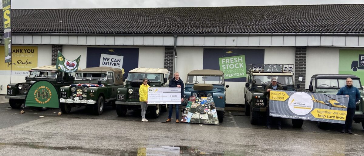 Peak District region Land Rover Club raise vital funds to support lifesaving charity