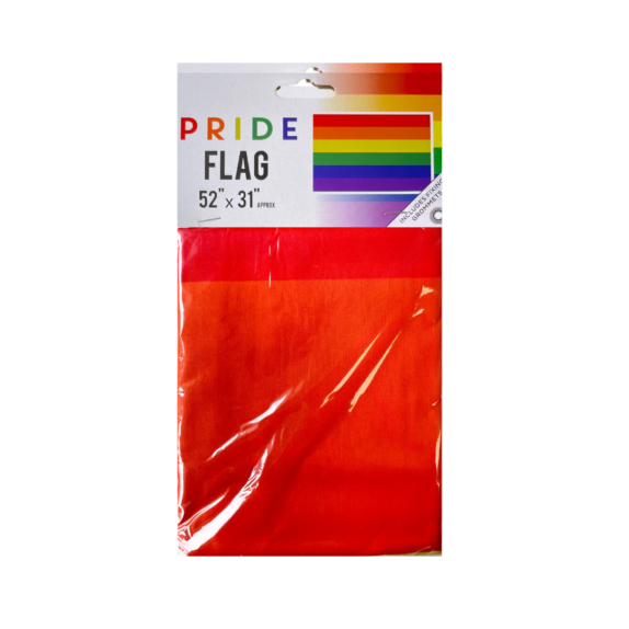 An sealed packet view of the Large flag, a part of the Pride Month Celebration Set