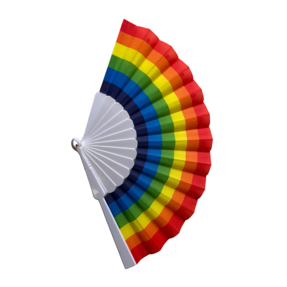An alternative open view of the Hand Fan, a part of the Pride Month Celebration Set