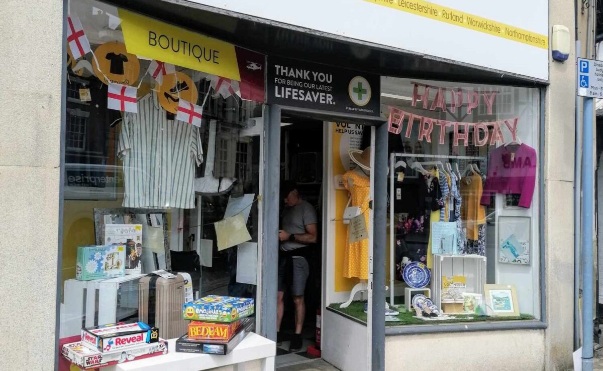 Leicestershire charity store celebrates funding almost 700 lifesaving missions