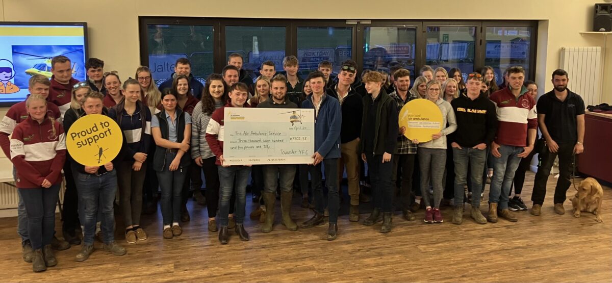 Towcester Young Farmers raise over £3,000 to support charity’s lifesaving missions
