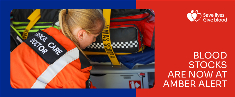The Air Ambulance Service urges public to give blood to avoid national shortage