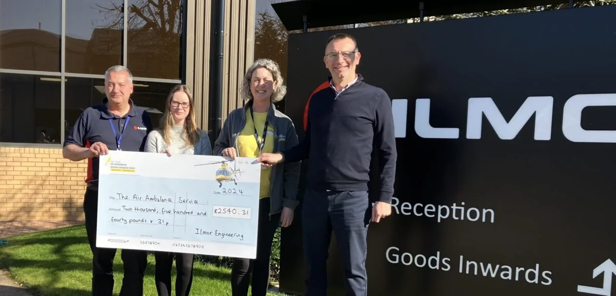 Northamptonshire engineering business raises over £2,000 to support charity’s lifesaving missions